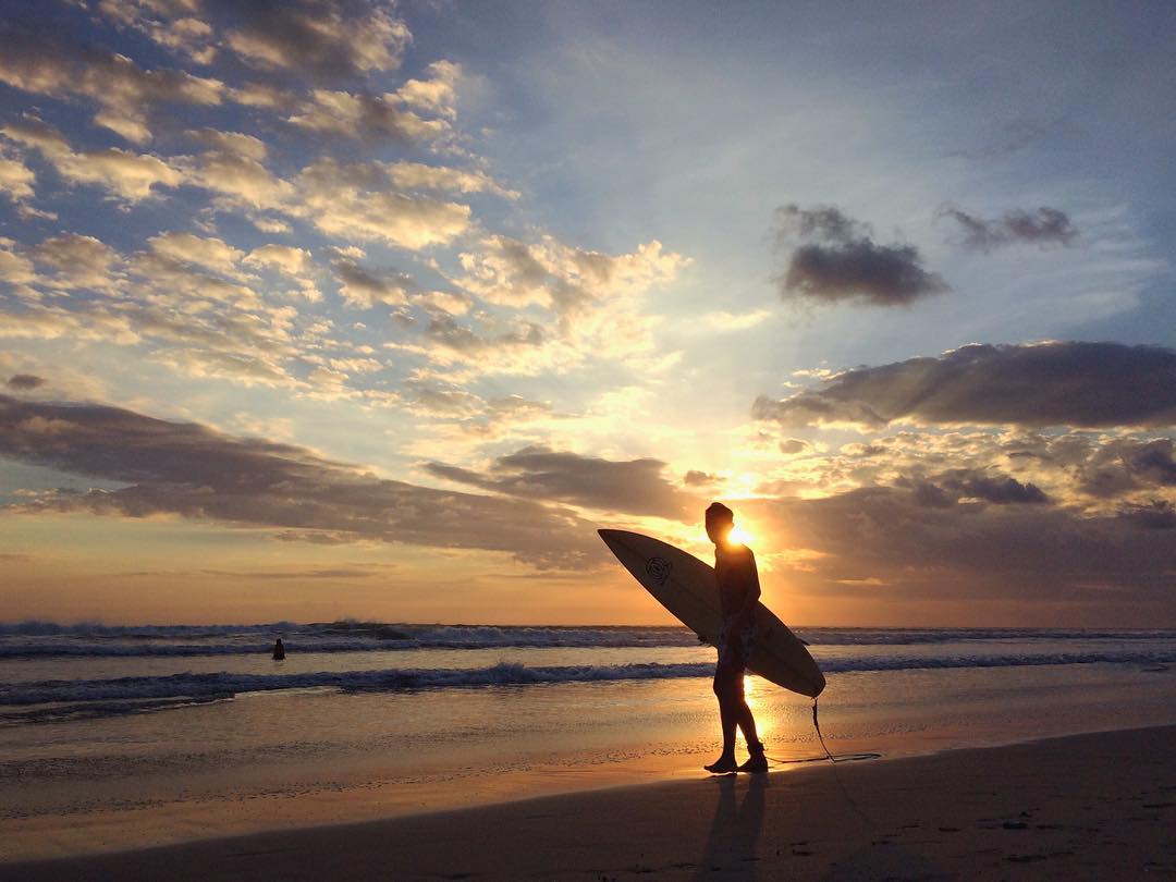 Surfing At Double Six Beach Seminyak