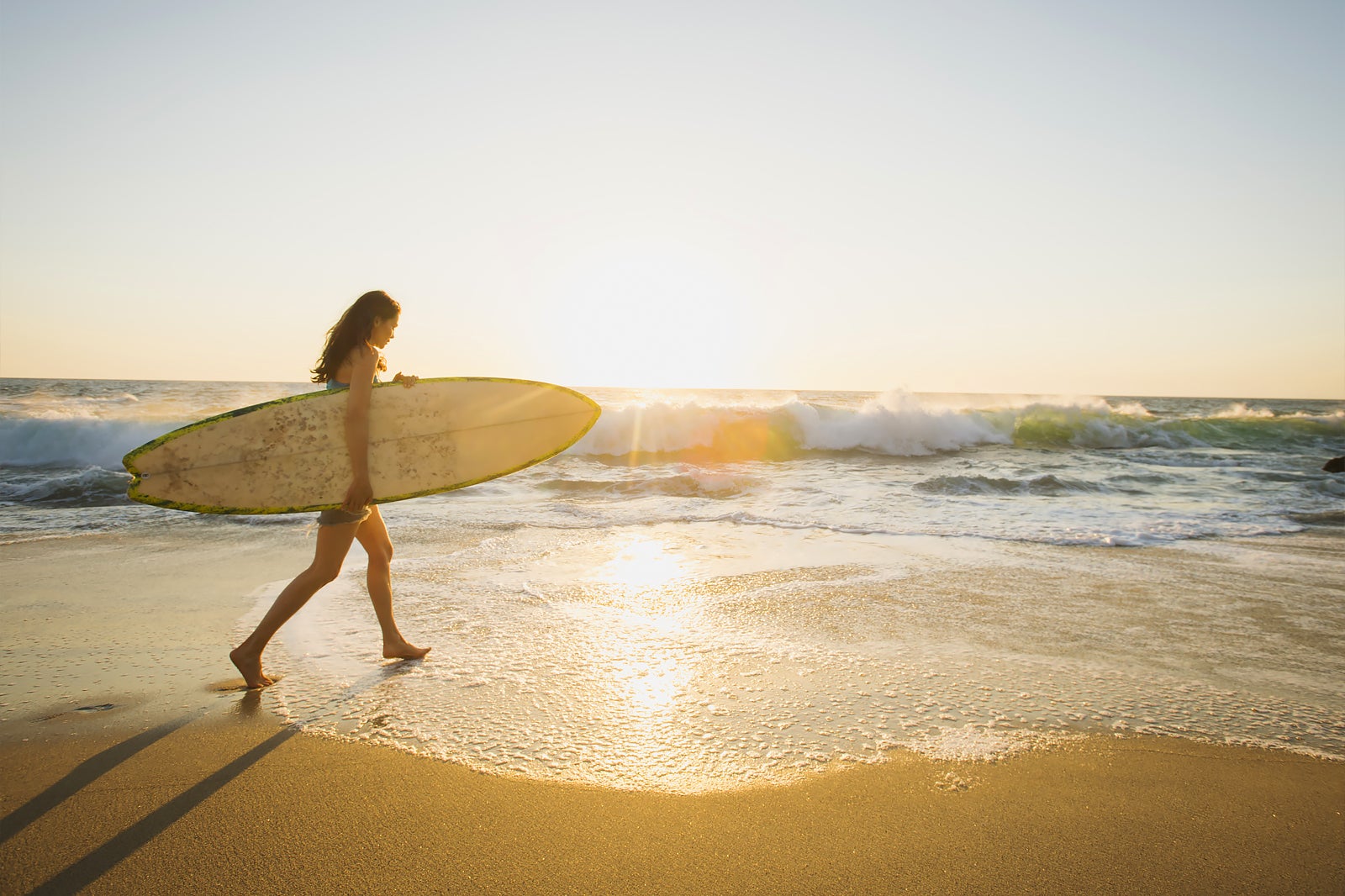 Surfing At Petitenget Beach